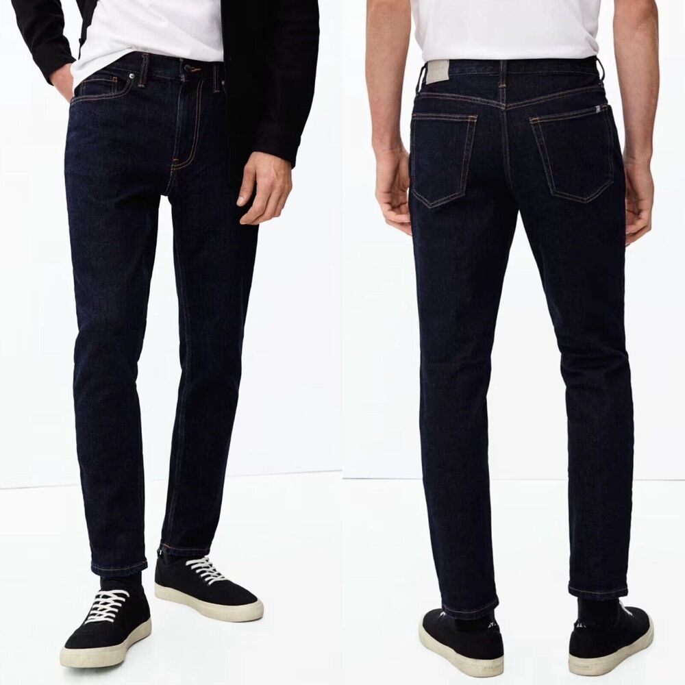 Everlane The Cotton Slim Fit Jean High Rise Dark Indigo Men's 40x34 NWT